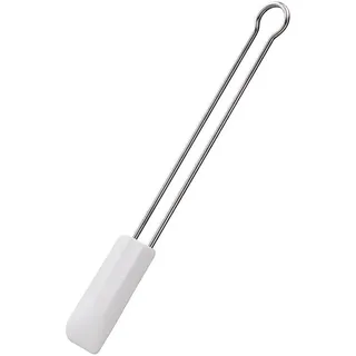 Rösle Teigschaber Silikon/Edelstahl, spülmaschinengeeignet, weiß,