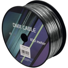 Bild von DMX Kabel 2x0,22 100m sw + Hochwertiges DMX-Kabel