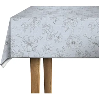 D-C-TABLE d-c-table® Tischdecke Manhattan Palmas 150 cm rund, grau