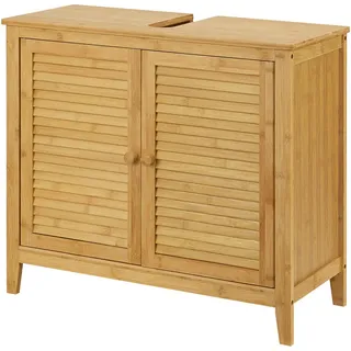 [en.casa] Waschbeckenunterschrank Värmdö 67 x 60 x 30 cm Beige