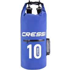 Cressi Dry Bag with Zip - Wasserdichte Taschen mit langem verstellbaren Schulterriemen - Für Tauchen, Bootfahren, Kajak, Angeln, Rafting, Schwimmen, Camping und Snowboarden