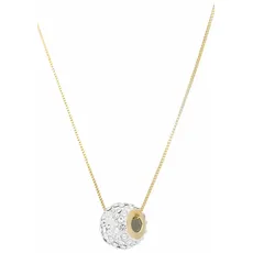 Firetti Kette mit Anhänger »Schmuck Geschenk Gold 585 Halsschmuck Halskette Goldkette Glitzer«, mit Kristall, goldfarben