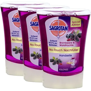 Sagrotan No Touch Nachfüller Brombeere und Waldfrüchte 250ml 3er Pack