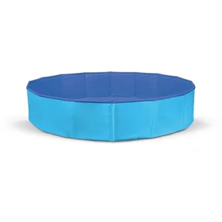 Record Hundepool – Material PVC – Maße: Ø 80 x H 20 cm – Farbe Blau – Spiel und Spaß – geräumig, stabil und langlebig – ausgestattet mit Ventil zum Entleeren