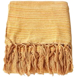 Homescapes Kuscheldecke 220 x 240 cm Dunkelorange