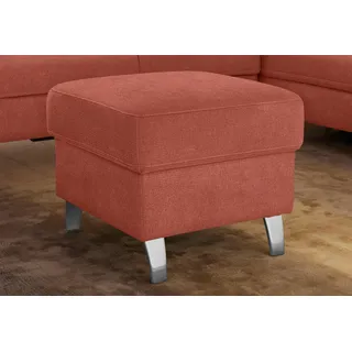 sit&more Hocker Arngast Luxus-Microfaser 58 x 48 x 58 cm Orange