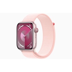 Apple Watch Series 9 GPS + Cellular 45mm - Pink Aluminium Case with Light Pink Sport Loop