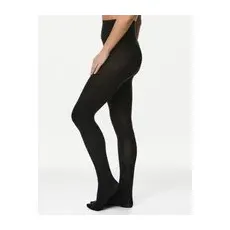 Womens M&S Collection 100 Denier Thermal Tights - Black, Black - L