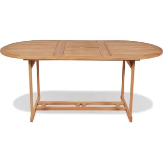 vidaXL Gartentish 180x90x75 cm Teak Massivholz - Braun