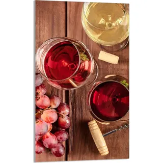 Herdabdeckplatte 30x52 Ceranfeld Abdeckung Spritzschutz Glasplatte Deko Schneidebrett, Wein Holz