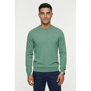 FYNCH-HATTON Strickpullover mit Logo-Stickerei, fern