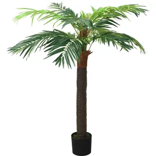 vidaXL Künstliche Palme Phönix Mit Topf 190 Cm Grün , Kunststoff , 190 cm , Dekoration, Blumen & Blumentöpfe, Kunstpflanzen
