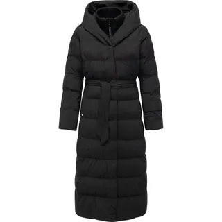 Steppmantel RAGWEAR "Steppmantel Niani Long", Damen, Gr. XXL, schwarz, Obermaterial: 100% Polyester PES.  Obermaterial: Futter: 100% Polyester PES. 100% Polyester PES., Mäntel Steppmantel