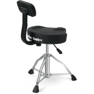 XDrum BeatSeat Drumhocker Sattel Pneumatic mit Lehne
