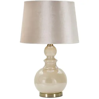 Dmora Tischlampe Donau Weiß Fassung e48 Lampenschirm