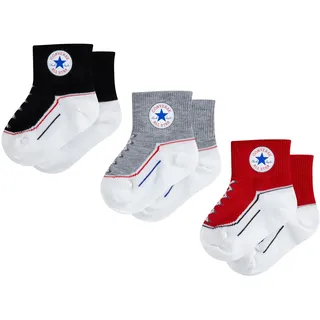 Converse Sportsocken »CHN INFANT STRIATED QTR 3PK« 3 Stk. tlg. für Babys und Kleinkinder, schwarz