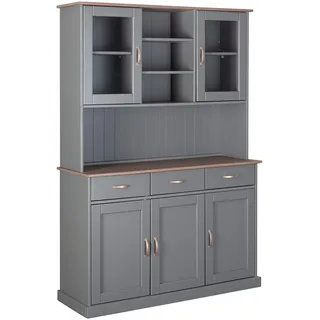 Interlink Buffetschrank Luzerna 6.1 131 x 190 x 45 cm Grau/Sepia