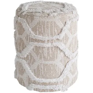 Obsession Pouf , Gelb, Sandfarben , Textil , Uni , Füllung: Styroporkugeln , 47x36 cm , Oeko-Tex® Standard 100 , formstabil , Wohnzimmer, Sessel, Hocker & Hockerbänke, Poufs