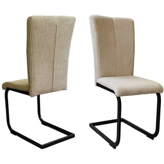 OTTO home Freischwinger Oliver Polyester weiß 2er Set