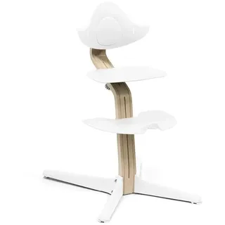 Stokke Nomi® Stuhl, Weiß – für Babys, Kinder & Erwachsene bis 110kg | DESIGN-HOCHSTUHL MITWACHSEND – Kompatibel mit dem Nomi Neugeborenen-Aufsatz. Ergonomisch, werkzeuglos verstellbar, bis 110kg