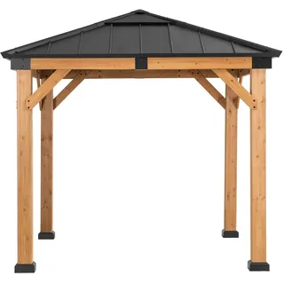 Sunjoy Gartenpavillon 2,73 x 2,73 m Braun/Grau
