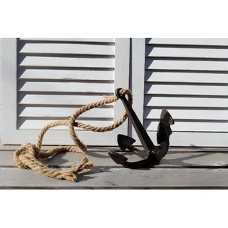 Deko Anker am Seil - Braun