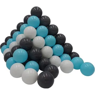 Knorrtoys® Bällebad-Bälle »100 Stück, creme/Grey/Blue«, blau