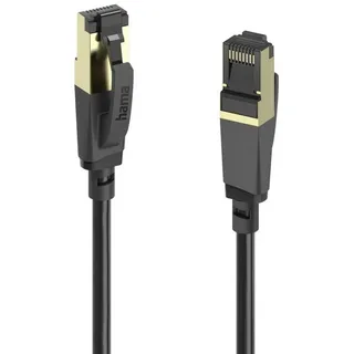 Hama 00202001 1,5 m Cat8, S/FTP (S-STP), RJ45 RJ-45, Schwarz 1 St.