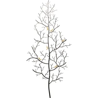 Kare Wandgarderobe Ants on a Tree 160 x 69 x 8 cm Schwarz/Gold