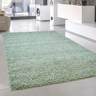 Carpet City »Pastell Shaggy300« rechteckig 30 mm Höhe Shaggy Hochflor Teppich, Uni Farben, Weich,