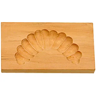 Städter 848054 Spekulatiusmodel "Kipferl" Backform, Holz, braun, 10 x 6 x 3 cm
