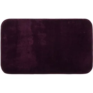 Gözze Badematte »Rio Premium« Höhe 18 mm rutschhemmend beschichtet fußbodenheizungsgeeignet   schnell trocknend Badteppich, Uni Farben, waschbar, rechteckig & rund erhältlich, lila