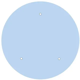 Creative Cables Rose-one System Round Cvfr403tf114 Soft Blue Panel - Blue - 400 mm