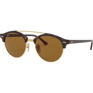 Ray Ban Clubround Doppelsteg-Sonnenbrille für Damen und Herren RB43469903351 - Bunt