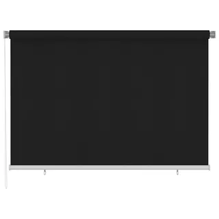 vidaXL Außenrollo 225 (B) x 140 (H) cm Schwarz - Schwarz