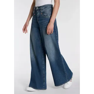 Herrlicher 5-Pocket-Jeans "Shyra Palazzo Denim" mit besonders weitem Bein, real blau
