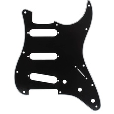 Fender® »11-HOLE MODERN-STYLE STRATOCASTER® S/S/S PICKGUARD« Schlagbrett/Pickguard für Strat® - 3-lagig - S/S/S - 11-Loch - Farbe: Schwarz