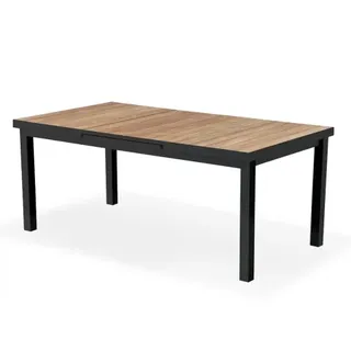 Niehoff Nantes Ausziehtisch 180/240 x 100 x 76 cm Aluminium/Teak gebürstet