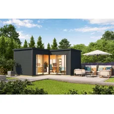 Bild von Domeo 6 Gartenhaus carbongrau (41289)