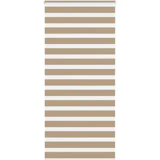 "2024"Moderne Zebrarollo Sandbraun 115x230 cm Stoffbreite 110,9 cm Polyester - Rollos DE256598 - Braun