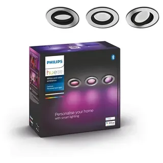Philips Hue Centura Recessed Spotlight Round - Aluminium - 3-Pack