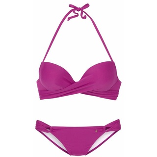 S.Oliver Push-Up-Bikini Damen fuchsia Gr.38 Cup A