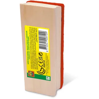 tellerwischer Holz 12 x 5,5 cm klar/rot