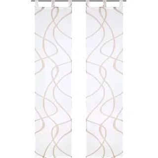 Schiebegardine MY HOME "Bene" Gr. 2, grau (taupe), B:57cm H:175cm, Polyester, Polyester, Gardinen, Schiebegardine, Inkl. Beschwerungsstange, transparent, glatt, gemustert