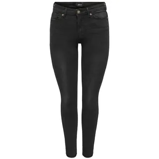 Only Onlwauw Mid SK Bj1097 Noos Jeans, Washed Black, XL / 32L EU