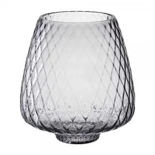 LEONARDO GIULIA Kerzenständer Glas grau