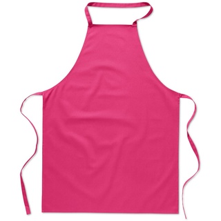 eBuyGB 1 Stück Catering Cooking Uni Chef's Unisex Küchenschürze Baumwolle Fuchsia