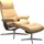 Relaxsessel mit Cross Base Kaltschaum 78 x 108 x 78 Braun/Gelb