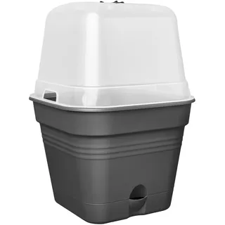 elho Anzuchttopf Quadrat Ø 15,0 x 12,1 cm Schwarz