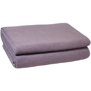 Zoeppritz Soft-Fleece-Decke – Polarfleece-Decke mit Häkelstich – flauschige Kuscheldecke – 160x200 cm – 435 misty rose – von ’zoeppritz since 1828’